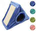 Casa Plegable para Gatos con Forma de Triángulo y Juguete
