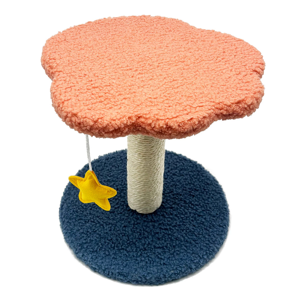 Rascador para Gatos en Forma de Flor con Juguete