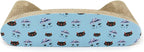 Rascador de Cartón para Gatos en Forma de Sofá con Hierba Gatera
