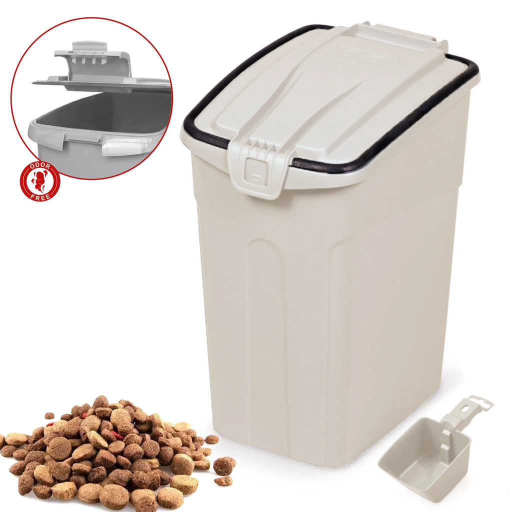 Contenedor de Pienso para Perros y Gatos con Tapa Hermética y Pala