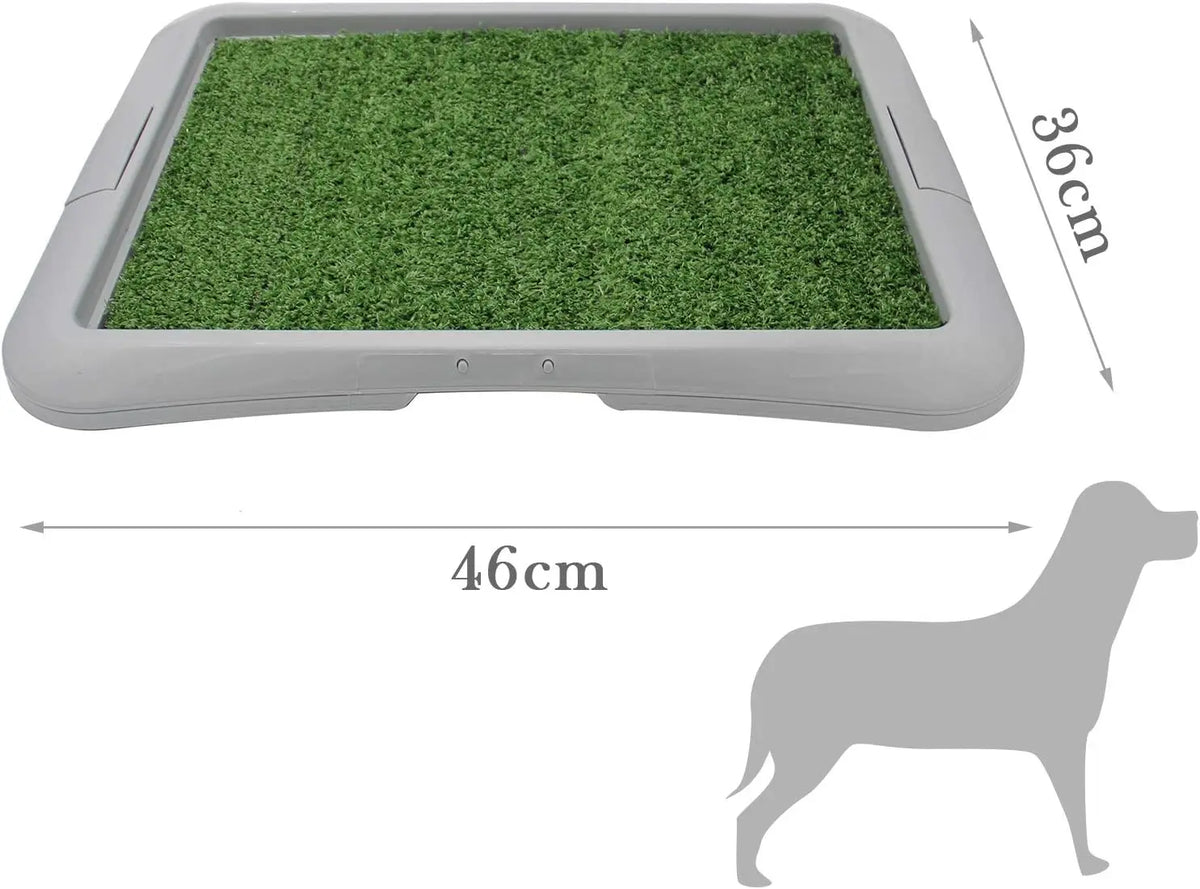 Bandeja Sanitaria para Perros con Césped Artificial