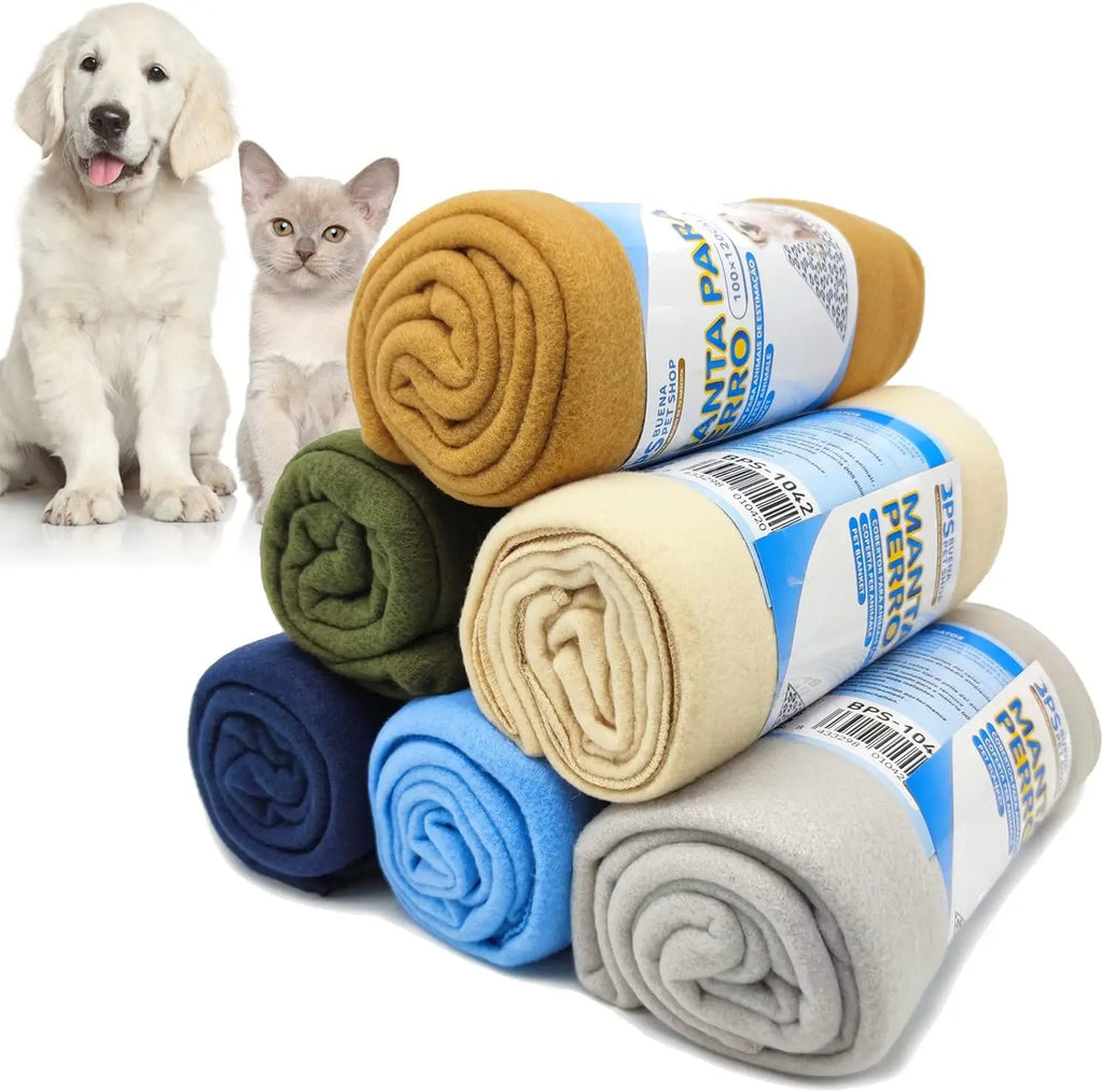 Manta Suave para Perros y Gatos de Color Aleatorio