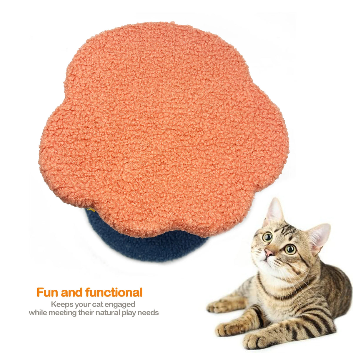 Rascador para Gatos en Forma de Flor con Juguete