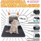 Estera de Arena para Gatos de Doble Capa Impermeable y Fácil de Limpiar