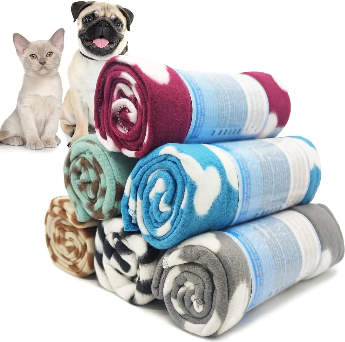 Manta Suave para Perros y Gatos de Color Aleatorio