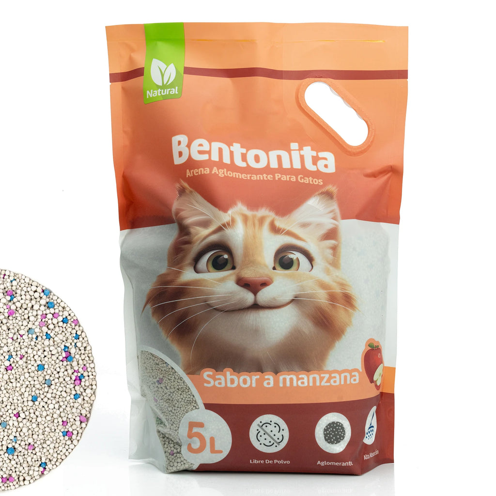 Arena Aglomerante de Bentonita para Gatos con Control de Olores