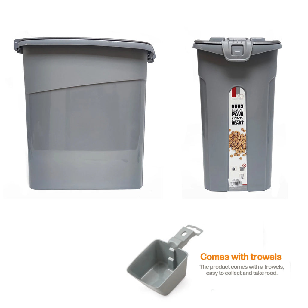 Contenedor de Pienso para Perros y Gatos con Tapa Hermética y Pala