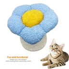 Rascador Árbol para Gatos Flor con Ratón Colgante y Poste de Sisal