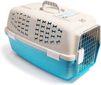 Transportín Rígido para Perros y Gatos de Plástico con Puerta Metálica