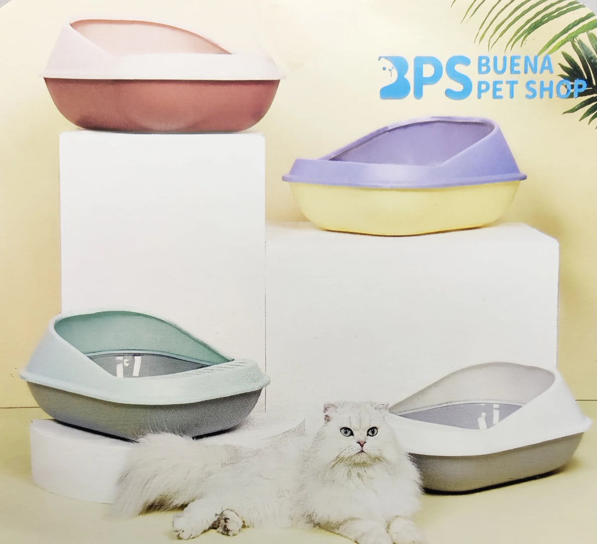 Arenero Abierto con Pala para Gatitos y Gatos