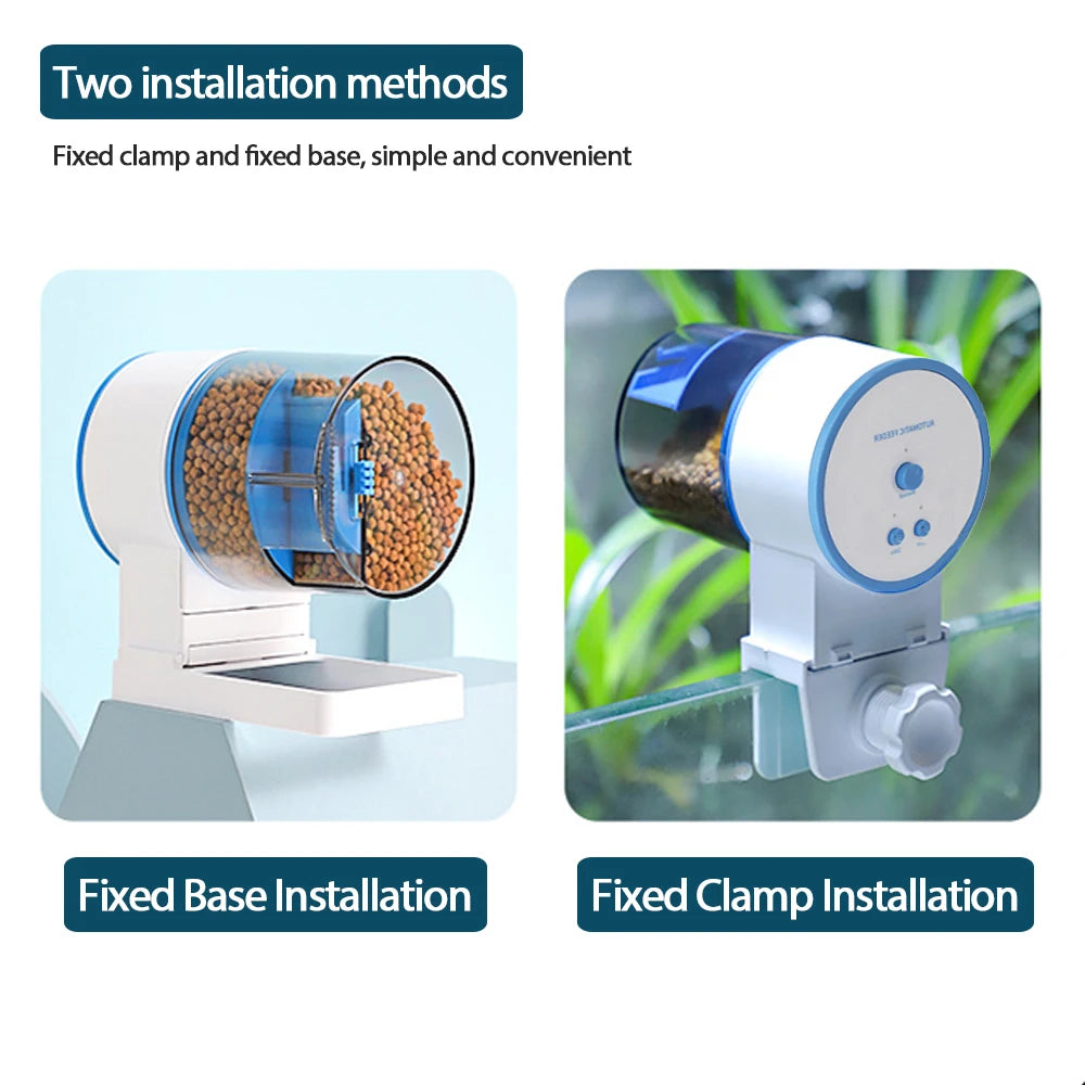 Alimentador Automático para Peces con Temporizador y Doble Contenedor