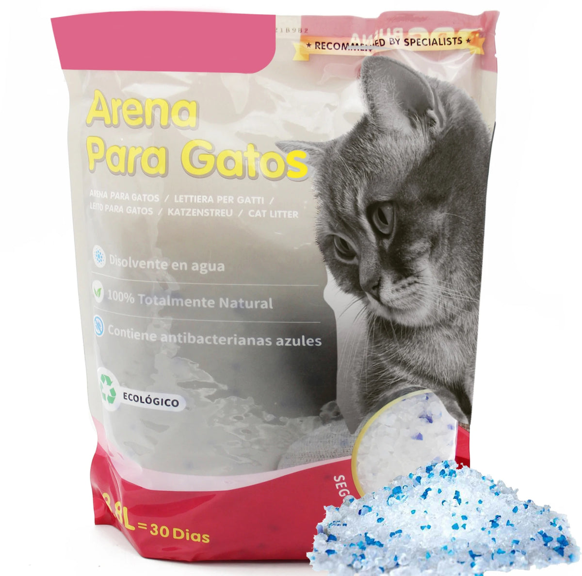 Arena para Gatos Aglomerante sin Polvo que se Tira al Inodoro