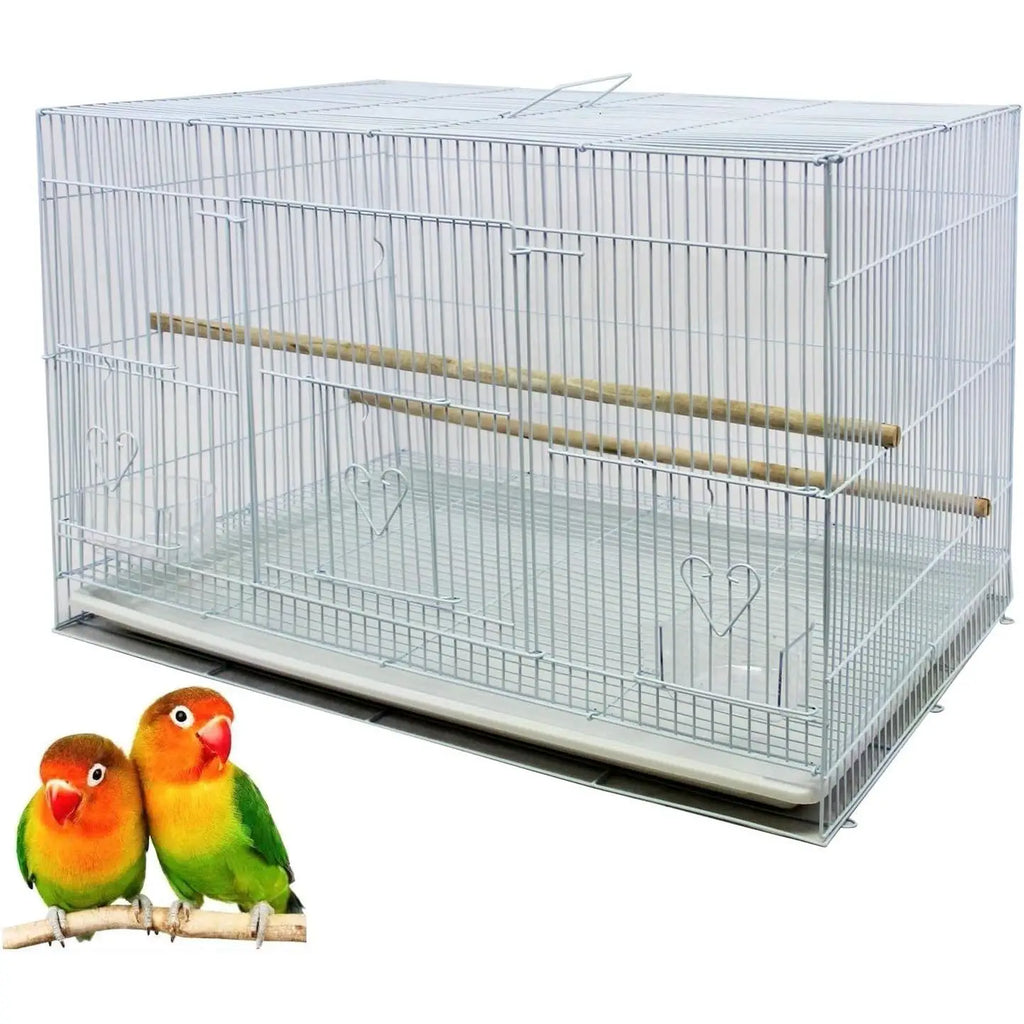 Jaula Grande de Metal para Loros y Periquitos