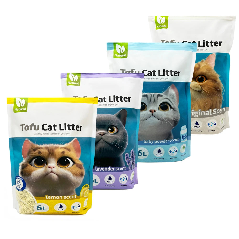 Arena para Gatos Aglomerante sin Polvo que se Tira al Inodoro