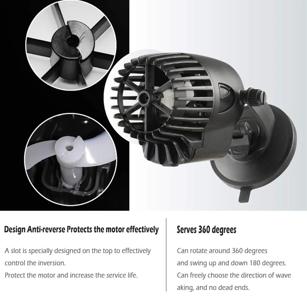 Bomba de Olas Wave Maker para Acuario de Agua Dulce y Salada