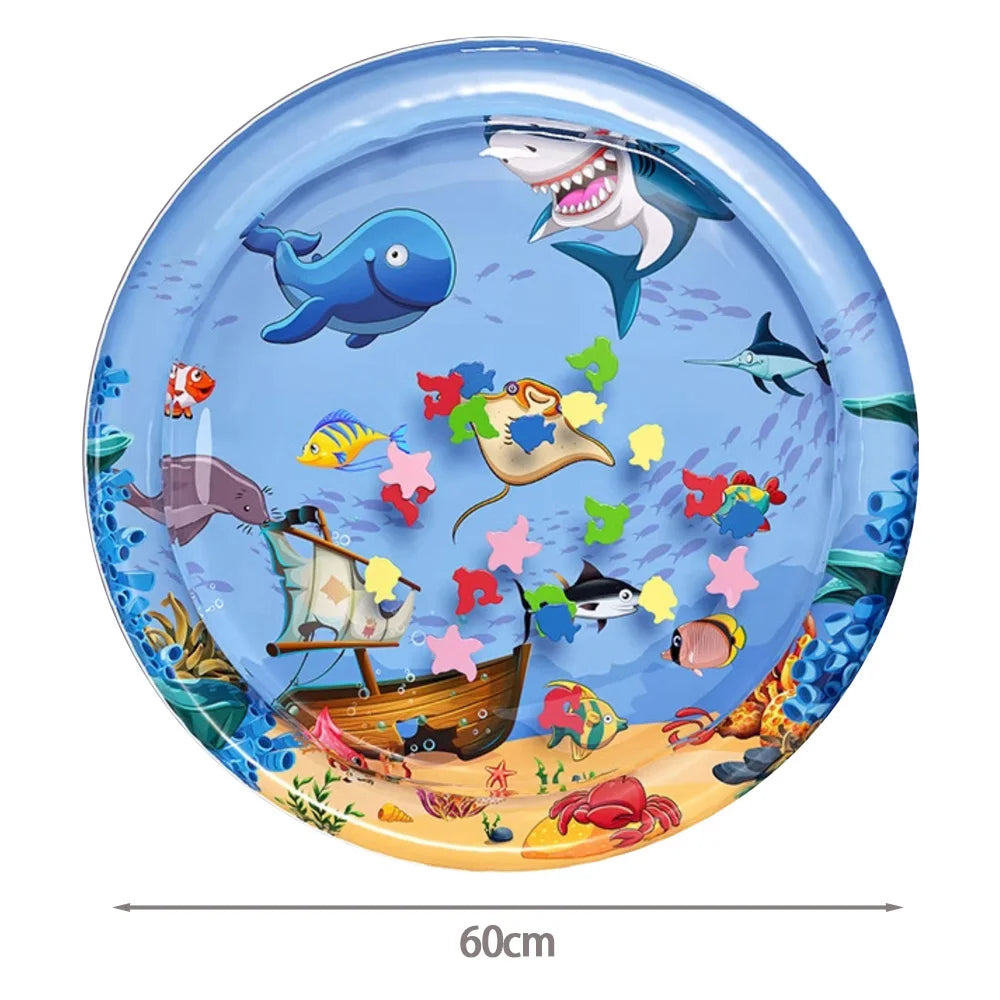 Esterilla de Agua Refrescante para Mascotas con Diseño Marino