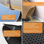 Estera de Arena para Gatos de Doble Capa Impermeable y Fácil de Limpiar