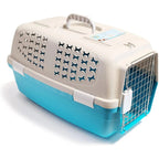 Transportín Rígido para Perros y Gatos de Plástico con Puerta Metálica