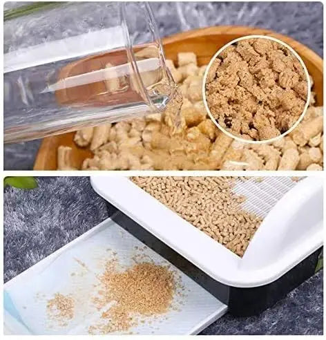 Lecho de Pellets de Madera Natural para Mascotas