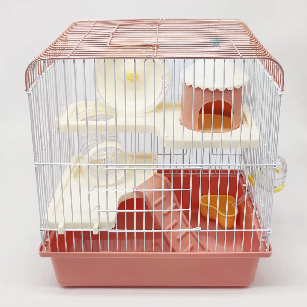 Jaula para Hámster Mini Chalé con Rueda y Túnel