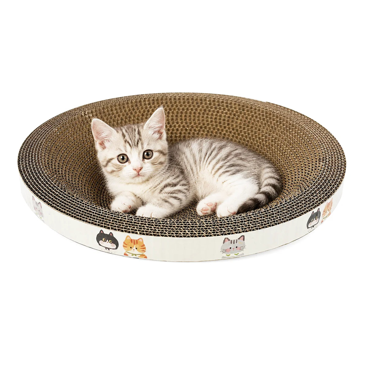 Cama Rascador para Gatos de Cartón Corrugado