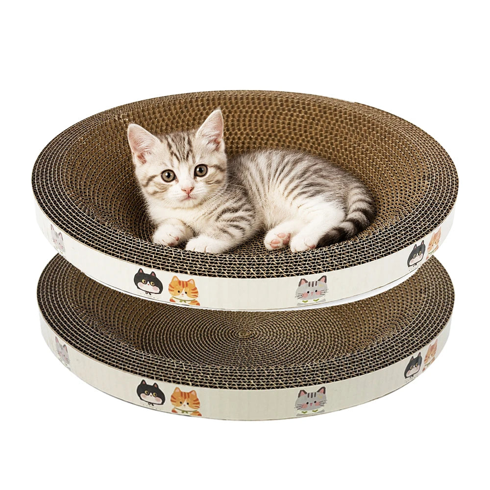 Cama Rascador para Gatos de Cartón Corrugado