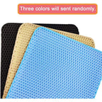 Estera de Arena para Gatos de Doble Capa Impermeable y Fácil de Limpiar