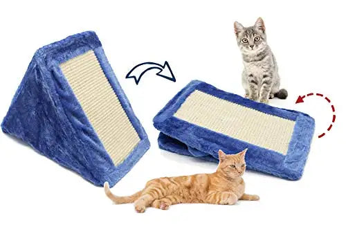 Casa Plegable para Gatos con Forma de Triángulo y Juguete