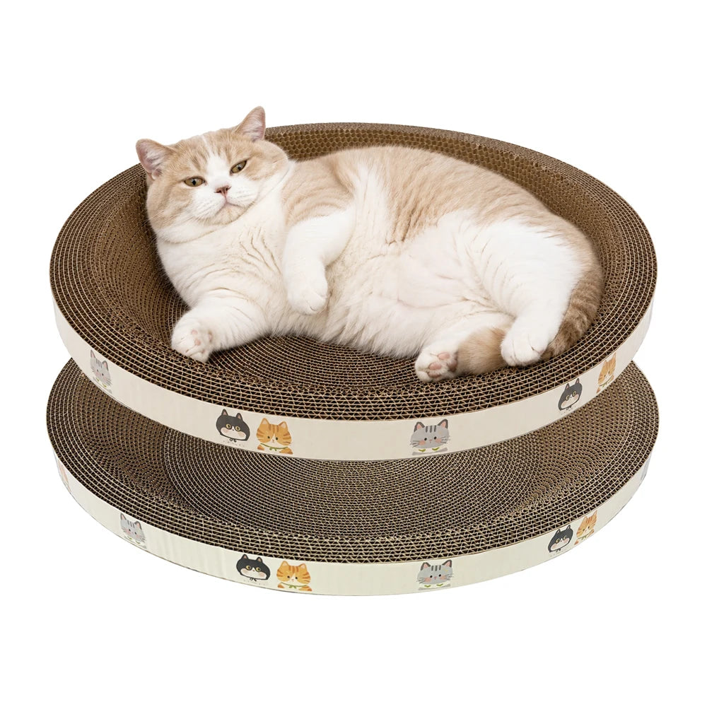 Cama Rascador para Gatos de Cartón Corrugado