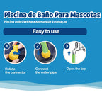 Piscina para Perros y Mascotas con Rociadores de PVC Resistente