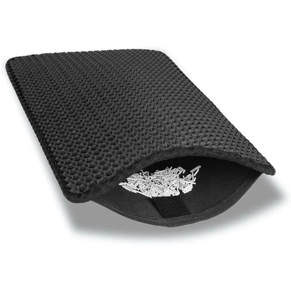 Estera de Arena para Gatos de Doble Capa Impermeable y Fácil de Limpiar