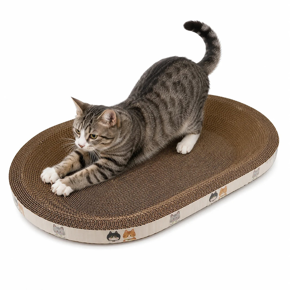 Cama Rascador para Gatos de Cartón Corrugado
