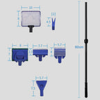 Kit de Limpieza para Acuario 5 en 1 con Mango Largo