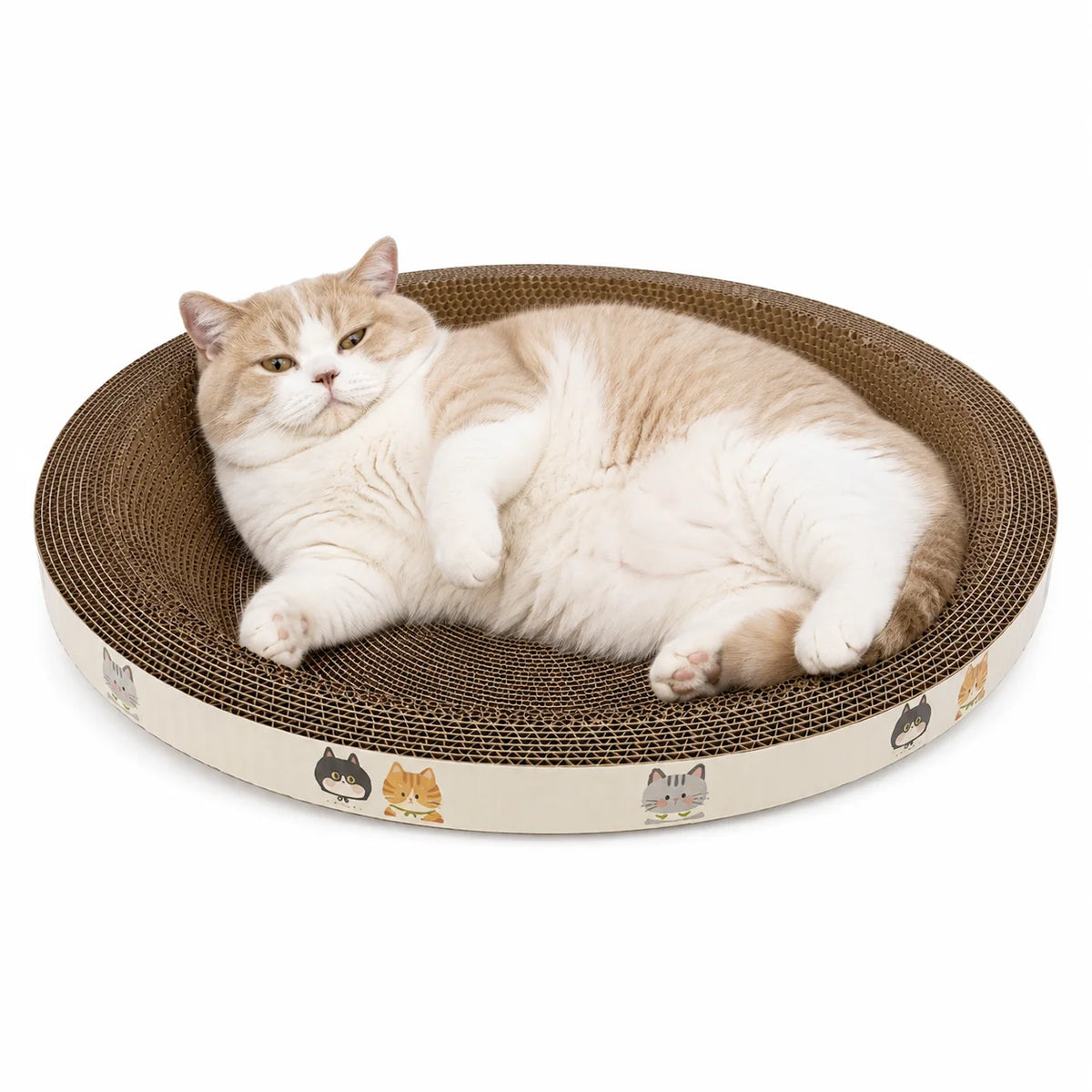 Cama Rascador para Gatos de Cartón Corrugado
