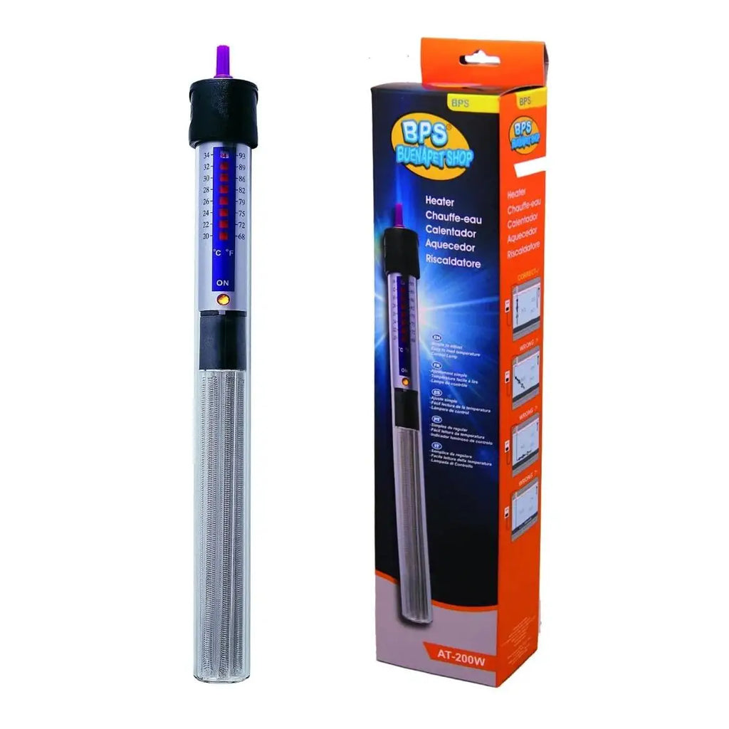 Calentador Sumergible para Acuario 100 W con Tubo de Cuarzo